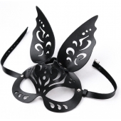 Черная ажурная маска  Зайка  с ушками - Crazy Handmade - купить с доставкой в Рязани