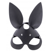 Черная гладкая маска  Зайка  с длинными ушками - Crazy Handmade - купить с доставкой в Рязани