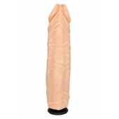 Телесная насадка-фаллос с пышными венами - 19,5 см. - LOVETOY (А-Полимер) - купить с доставкой в Рязани