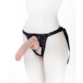 Реалистичный фаллос на поясе Harness - 20,5 см. - LOVETOY (А-Полимер) - купить с доставкой в Рязани