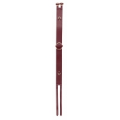 Бордовый ремень Halo Waist Belt - размер L-XL - Shots Media BV - купить с доставкой в Рязани