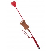 Стек с красным наконечником-сердечком - 70 см. - Sitabella - купить с доставкой в Рязани