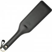 Черная кожаная шлепалка SitaBlack - 30 см. - Sitabella - купить с доставкой в Рязани