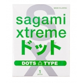 Презерватив Sagami Xtreme Type-E с точками - 1 шт. - Sagami - купить с доставкой в Рязани