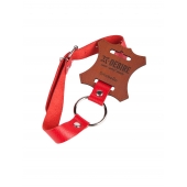 Кляп-кольцо на красных ремешках - Sitabella - купить с доставкой в Рязани