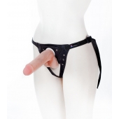 Страпон с поясом Harness - 19 см. - LOVETOY (А-Полимер) - купить с доставкой в Рязани