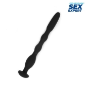 Черный силиконовый уретральный стимулятор - 10 см. - Sex Expert - купить с доставкой в Рязани