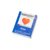 Презервативы с пупырышками Masculan Dotted - 3 шт. - Masculan - купить с доставкой в Рязани