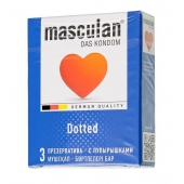 Презервативы с пупырышками Masculan Dotted - 3 шт. - Masculan - купить с доставкой в Рязани