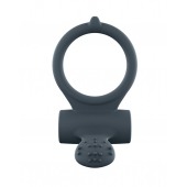 Серое перезаряжаемое эрекционное кольцо с вибрацией Power Clit - Dorcel - в Рязани купить с доставкой