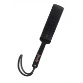 Черный кожаный пэддл - 37 см. - Pecado - купить с доставкой в Рязани