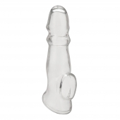 Прозрачная насадка для пениса Girthy Penis Enhancing Sleeve Extension - 17,1 см. - BlueLine - в Рязани купить с доставкой