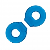 Комплект из двух колец для пениса 2-Pack Ultra-Stretch Stamina Endurance Ring - BlueLine - в Рязани купить с доставкой