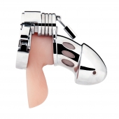 Клетка на пенис из металла Obedience Cock Cage - BlueLine - купить с доставкой в Рязани