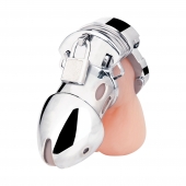 Клетка на пенис из металла Obedience Cock Cage - BlueLine - купить с доставкой в Рязани