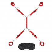 Красная фиксация на матрас Classic Bedspreader - Lux Fetish - купить с доставкой в Рязани