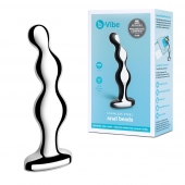 Стальной анальный фаллоимитатор для простаты Stainless Steel Anal Beads - 13 см. - b-Vibe - в Рязани купить с доставкой