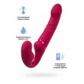 Малиновый безремневой страпон Lapis - 23 см. - Lovense - купить с доставкой в Рязани