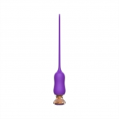Фиолетовый тонкий стимулятор Nipple Vibrator - 23 см. - I-MOON - купить с доставкой в Рязани