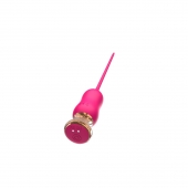 Розовый тонкий стимулятор Nipple Vibrator - 23 см. - I-MOON - купить с доставкой в Рязани