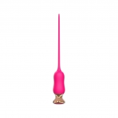 Розовый тонкий стимулятор Nipple Vibrator - 23 см. - I-MOON - купить с доставкой в Рязани