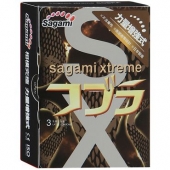 Суженные к основанию презервативы Sagami Xtreme COBRA - 3 шт. - Sagami - купить с доставкой в Рязани