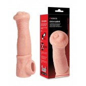 Телесная фантазийная насадка на член Cock Sleeve Size L - KOKOS - в Рязани купить с доставкой