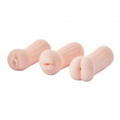Набор из 3 мастурбаторов The Girl Next Door Tina - Dream Toys - в Рязани купить с доставкой