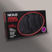 Набор из 3 массажеров простаты чёрного цвета NEXUS ANAL STARTER KIT - Nexus Range - в Рязани купить с доставкой