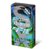 Презервативы Sagami Xtreme Mint с ароматом мяты - 10 шт. - Sagami - купить с доставкой в Рязани