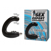 Чёрный массажёр простаты серии Sex Expert - Sex Expert - в Рязани купить с доставкой