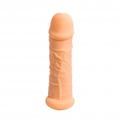 Телесный фаллоудлинитель Extra Size Bubbles - 15,5 см. - Lola Games - в Рязани купить с доставкой