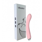 Розовый гибкий силиконовый вибратор - 20,5 см. - Secwell