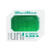 Зеленый мастурбатор-стимулятор Tenga Uni Emerald - Tenga - в Рязани купить с доставкой