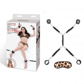 Леопардовая фиксация на матрас для рук и ног Classic Bedspreader - Lux Fetish - купить с доставкой в Рязани