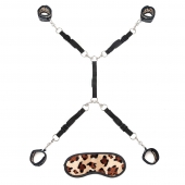 Леопардовая фиксация на матрас для рук и ног Classic Bedspreader - Lux Fetish - купить с доставкой в Рязани