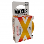 Презервативы анатомической формы Maxus Sensual - 3 шт. - Maxus - купить с доставкой в Рязани