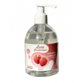 Лубрикант на водной основе Love Protection Raspberry с ароматом малины - 300 мл. - Lola Games - купить с доставкой в Рязани