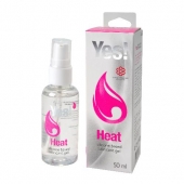 Возбуждающая силиконовая вагинальная смазка Yes Heat - 50 мл. - Sitabella - купить с доставкой в Рязани