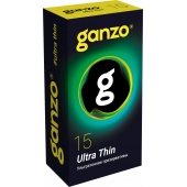 Прозрачные ультратонкие презервативы Ganzo Ultra thin - 15 шт. - Ganzo - купить с доставкой в Рязани