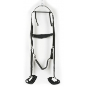 Черные секс-качели из широких ремней - Orion - купить с доставкой в Рязани