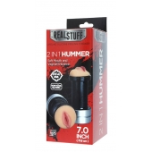 Двусторонний мастурбатор REALSTUFF 2 IN 1 HUMMER MOUTH   VAGINA - ротик и вагина - Dream Toys - в Рязани купить с доставкой
