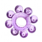 Мягкая фиолетовая гелевая насадка - Toyfa Basic - в Рязани купить с доставкой