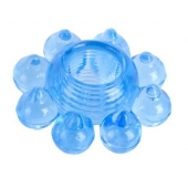 Голубая гелевая насадка-цветок - Toyfa Basic - в Рязани купить с доставкой