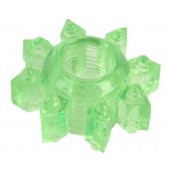 Зеленое эрекционное кольцо-звезда - Toyfa Basic - в Рязани купить с доставкой