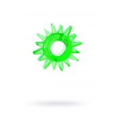 Зеленое эрекционное кольцо-солнце - Toyfa Basic - в Рязани купить с доставкой