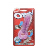 Фиолетовое эрекционное кольцо с вибрацией и пальчиком OYEAH PURPLE - Screaming O - в Рязани купить с доставкой