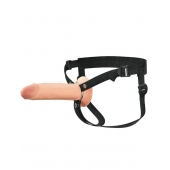 Полый страпон на ремнях 8’’ Hollow Silicone Strap-on - Pipedream - купить с доставкой в Рязани