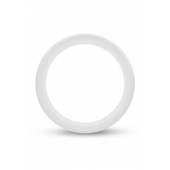 Белое люминесцентное эрекционное кольцо Silicone Glo Cock Ring - Blush Novelties - в Рязани купить с доставкой