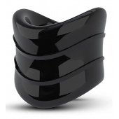 Черное эрекционное кольцо на мошонку Beef Ball Stretcher Snug X Long - Blush Novelties - в Рязани купить с доставкой